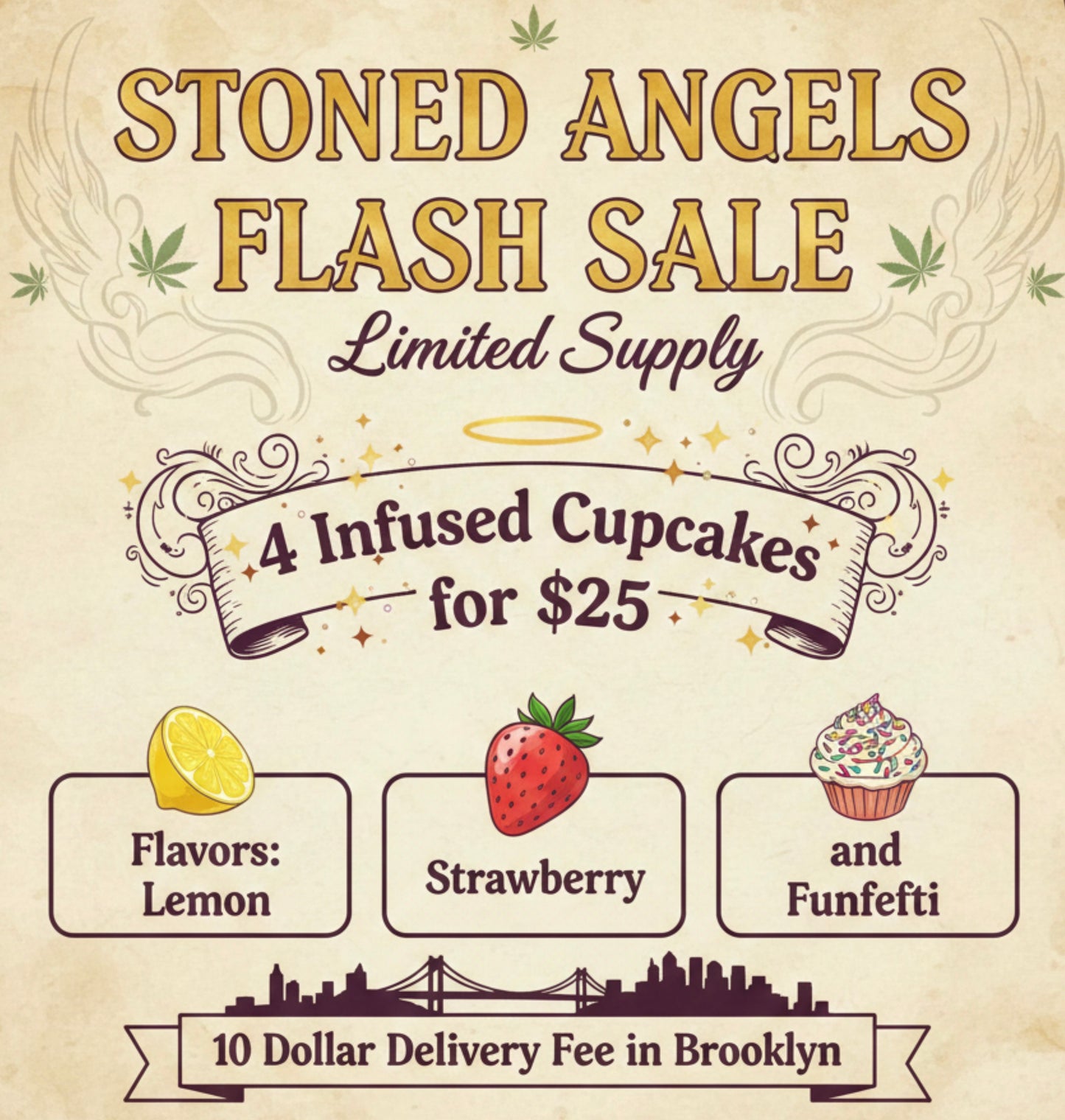 Flash Sale: 4 Infused Cupcakes
