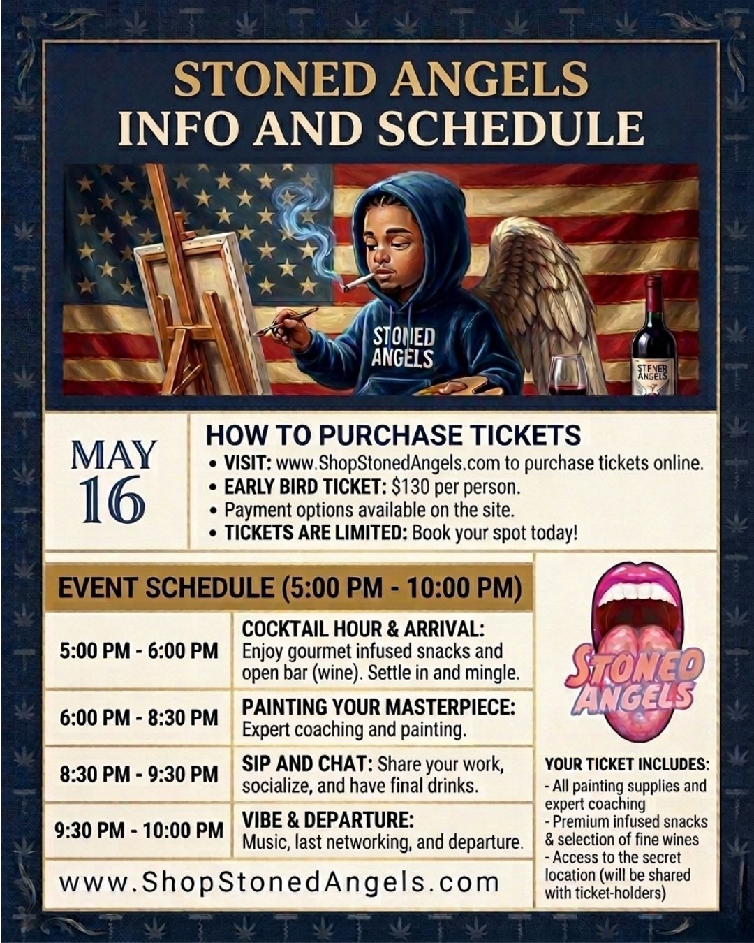 Stoned Angels Presents: An Evening of Immersive Artistry Part 2 (Payment Plan Option)